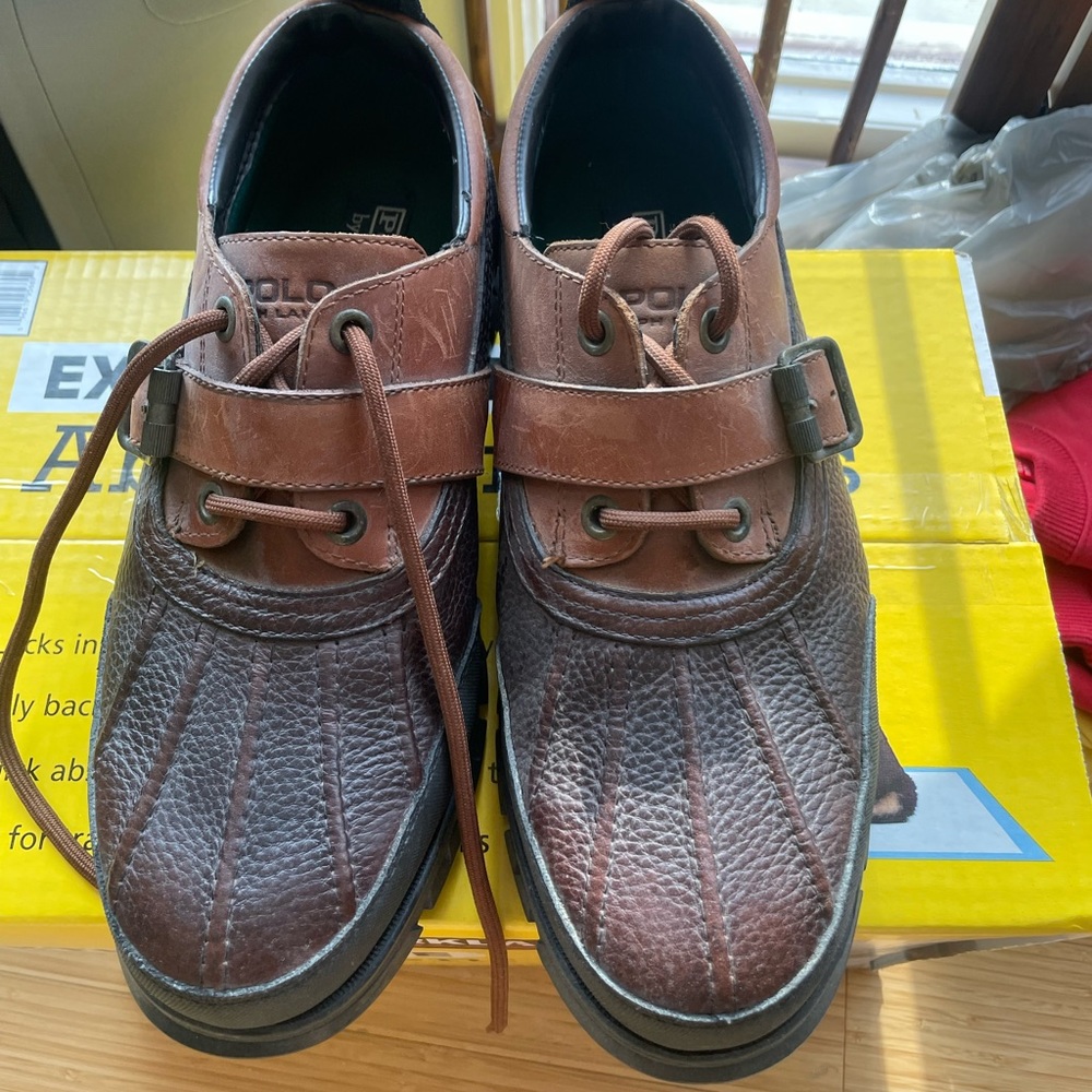 Polo. Low top boots. Size 11.5
